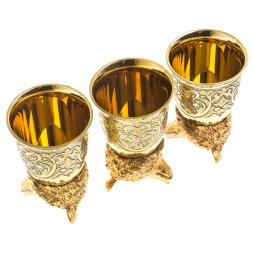 Стопки перевертыши "Медведь" 60 мл 3 шт Златоуст