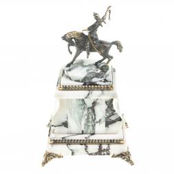 Часы из мрамора и бронзы "Салават Юлаев"