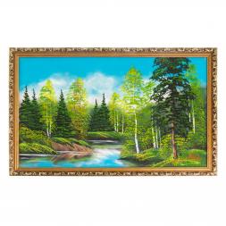 Картина "Летний пейзаж" багет №8 50х80 см, каменная крошка
