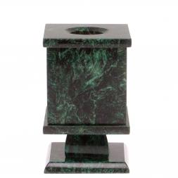 Карандашница из темно-зеленого змеевика