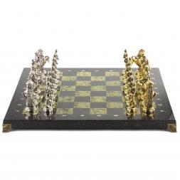 Шахматы "Великая Отечественная война" 44х44 см камень змеевик