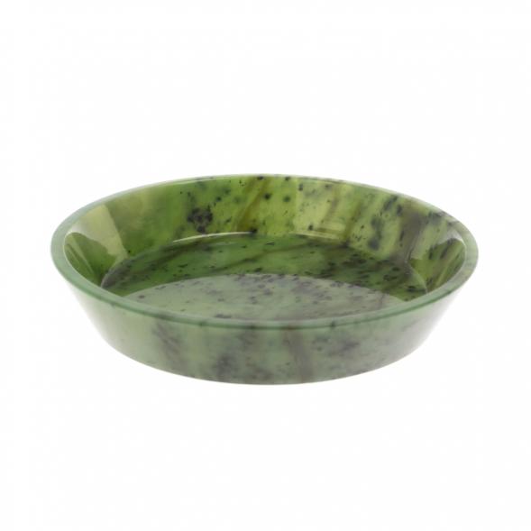 Тарелка орешница из нефрита 12х12х2,5 см 129683