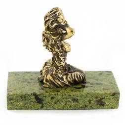 Сувенир статуэтка знак зодиака &amp;quot;Дева&amp;quot; из бронзы и камня