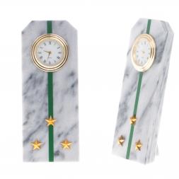 Часы "Погон старший лейтенант ПС ФСБ" из мрамора