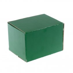 Каменная шкатулка &amp;quot;Ракушка&amp;quot; змеевик / белый мрамор 14х10х9 см