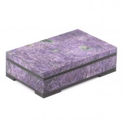 Шкатулка из натурального чароита "Открытие" 16,5х11х5 см