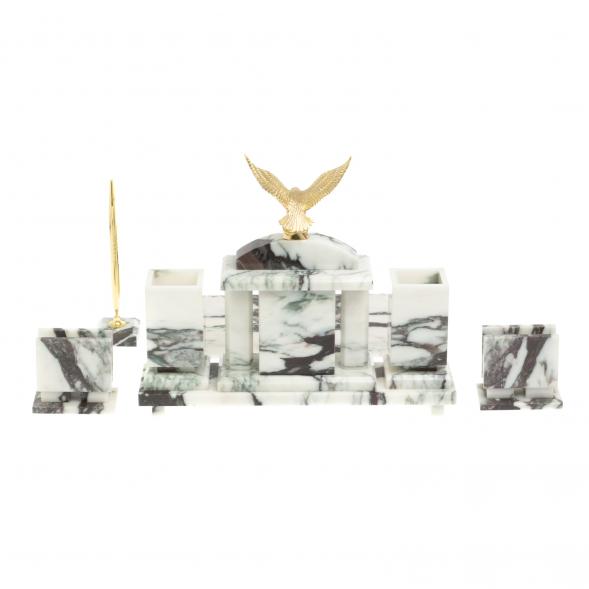 Настольный набор &amp;quot;Орел&amp;quot; из мрамора 126956