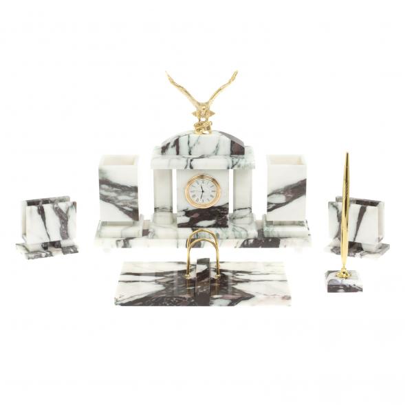 Настольный набор &amp;quot;Орел&amp;quot; из мрамора 126956