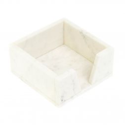 Лоток для бумаг &amp;quot;Кубарик&amp;quot; из белого мрамора 11х11х5 см