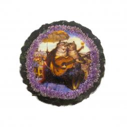 Магнит "Коты-гитаристы" на змеевике