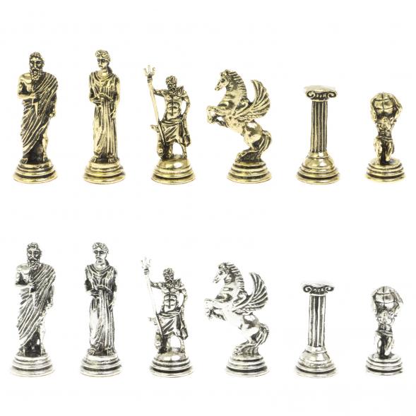 Шахматы &amp;quot;Атлас&amp;quot; доска 28х28 см из камня лемезит змеевик 122695