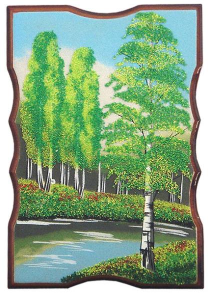 Панно прямоугольное &amp;quot;Лето&amp;quot; 27х18 см каменная крошка 111059