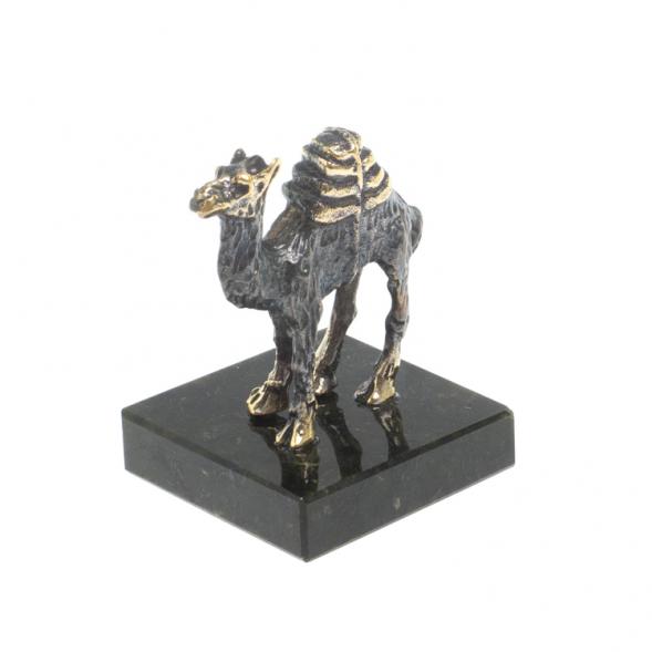 Статуэтка из бронзы на подставке из змеевика &amp;quot;Верблюд&amp;quot; 117933