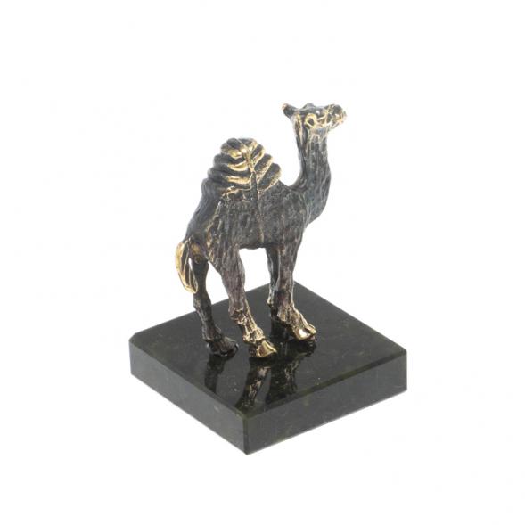Статуэтка из бронзы на подставке из змеевика &amp;quot;Верблюд&amp;quot; 117933