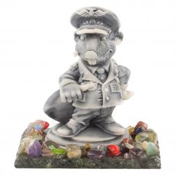 Сувенир из мрамолита &amp;quot;Крыса-генерал&amp;quot;