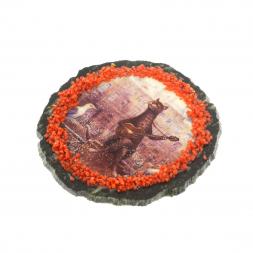 Магнит "Кот гитарист" на змеевике