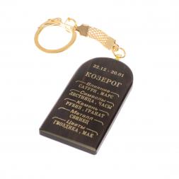 Брелок из обсидиана знак зодиака "Козерог"