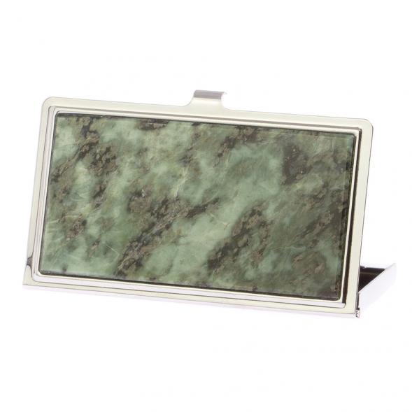 Карманная визитница из камня офит 126189