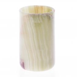 Ваза цилиндрическая из натурального оникса 7х12 см 350 мл (3х5)