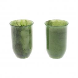 Набор стопок из нефрита 3,5х3,5х5,5 см