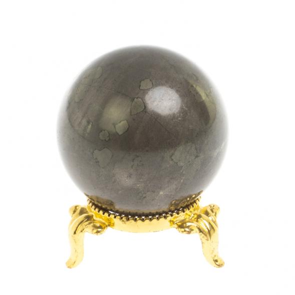 Шар из камня пирит 4 см 127671