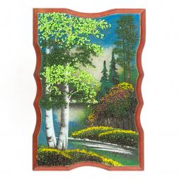Панно прямоугольное &amp;quot;Лето&amp;quot; 22х15 см каменная крошка