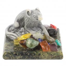 Сувенир из мрамолита &amp;quot;Крыса&amp;quot;