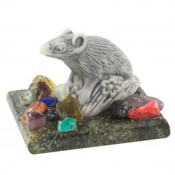 Сувенир из мрамолита &amp;quot;Крыса&amp;quot;