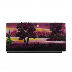 Шкатулка &amp;quot;Закат&amp;quot; из черного змеевика 14х7х5 см