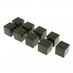 Камни для охлаждения виски набор 9 кубиков из зеленого змеевика