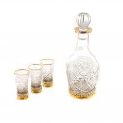 Водочный набор "Юбилейный" графин и 6 стопок на подносе