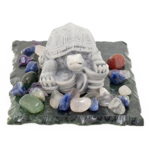 Сувенир из мрамолита &amp;quot;Черепаха на монетах&amp;quot; 116306