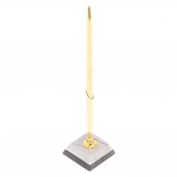 Подставка под ручку из серого мрамора 5х5х22 см