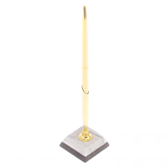 Подставка под ручку из серого мрамора 5х5х22 см 125988