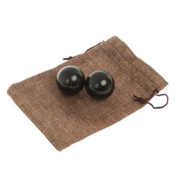 Шары для массажа из черного змеевика 3,5 см