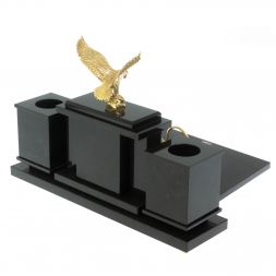 Настольный набор &amp;quot;Орел&amp;quot; из родонита