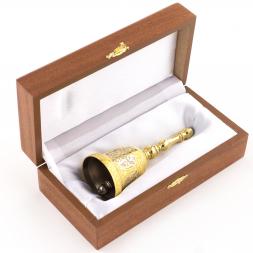 Колокольчик металлический &amp;quot;Лазурит&amp;quot; в подарочном футляре Златоуст