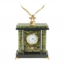 Настольные часы &amp;quot;Горный орёл&amp;quot; камень змеевик