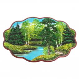 Панно из каменной крошки &amp;quot;Летний пейзаж&amp;quot; 45х29 см