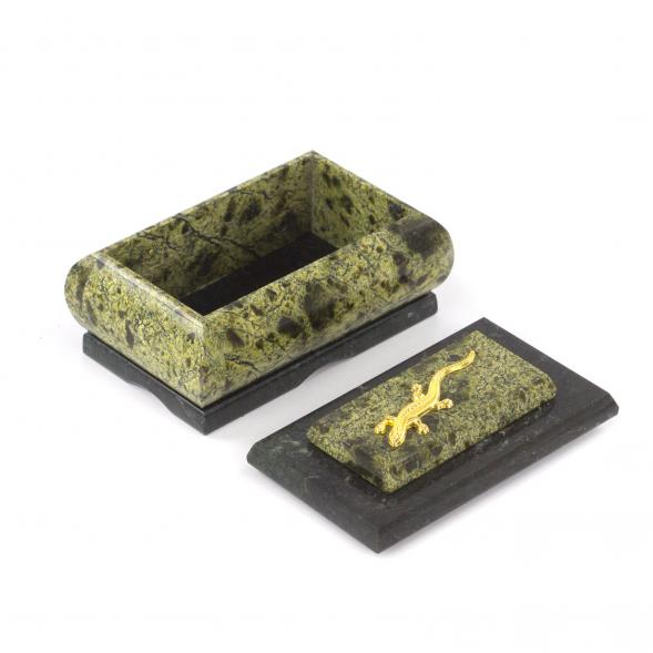 Шкатулка для украшений змеевик 10х7х5,5 см 112074