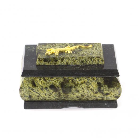 Шкатулка для украшений змеевик 10х7х5,5 см 112074