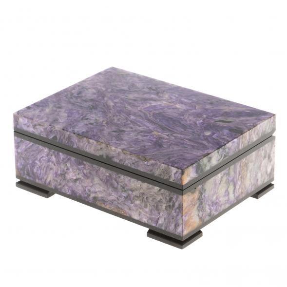 Шкатулка из чароита &amp;quot;Секрет&amp;quot; 10х7,5х4 см 124683