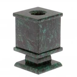 Карандашница из темно-зеленого змеевика с гербом России