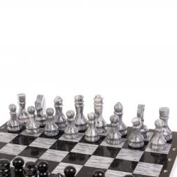 Шахматный набор 3 в 1 &amp;quot;Ящерица&amp;quot; мрамор, гранит с гравировкой