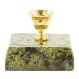 Подсвечник церковный из змеевика