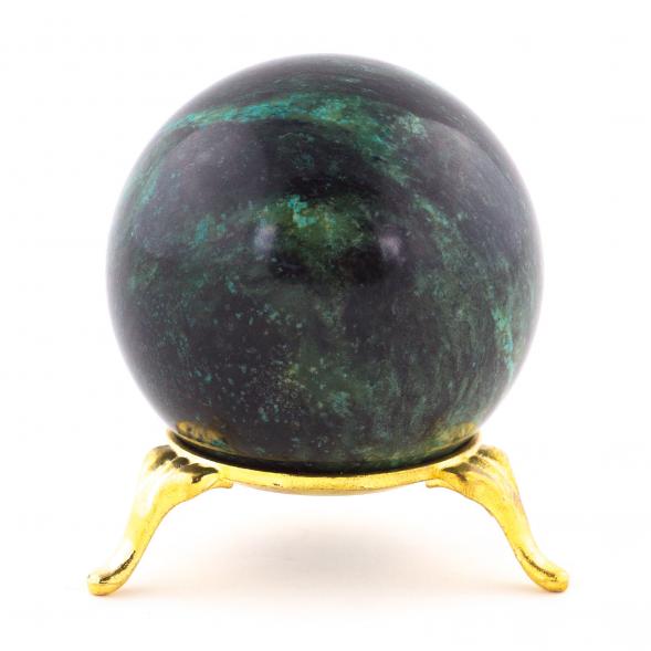 Шар из темно-зеленого змеевика 5,5 см 120973