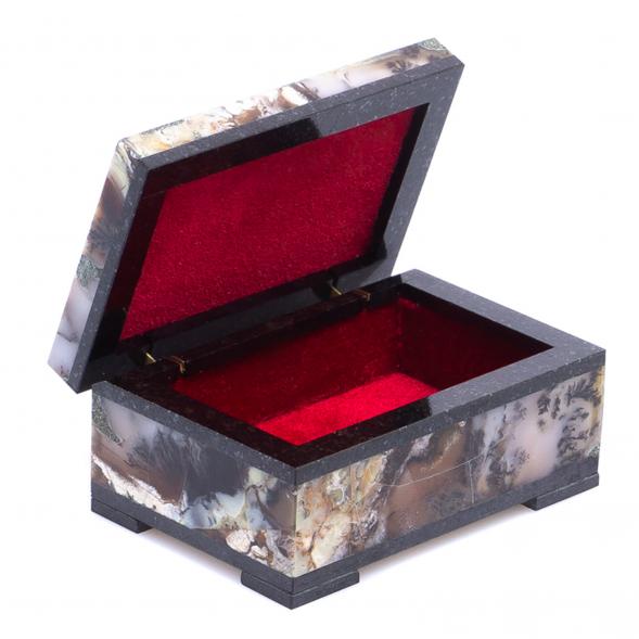 Шкатулка из агата 10х6х4,3 см 124684