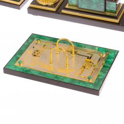 Письменный набор из малахита &amp;quot;Фемида&amp;quot; Златоуст