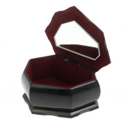 Шкатулка "Ракушка" камень змеевик / розовый мрамор 14х10х9 см