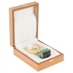 Подкова "На удачу" малахит